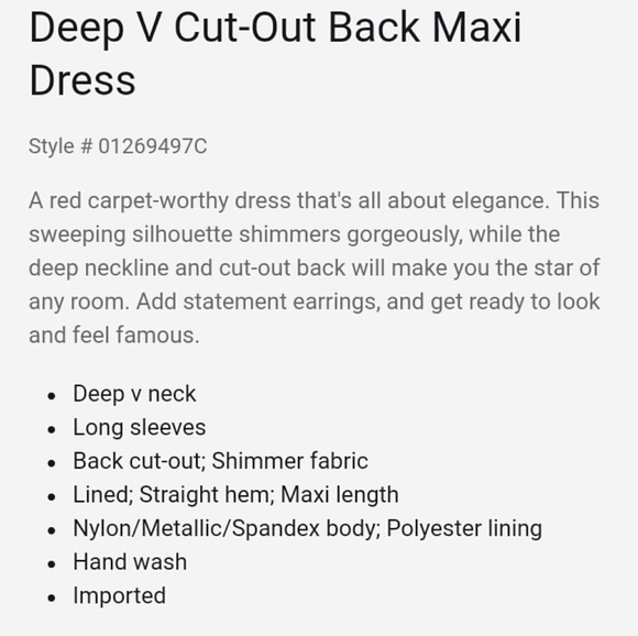 Deep V maxi dress - Picture 5 of 8